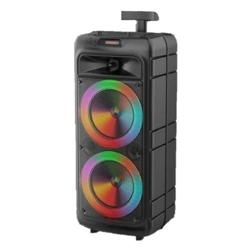 اسپیکر بلوتوثی قابل حمل مدل ZQS-8210، مدت زمان پخش 5 ساعت، نسخه بلوتوث 5، منبع انرژی باتری، مدت زمان شارژ شدن 1 ساعت، همراه با میکروفون، ریموت کنترل، درگاه ارتباطی شامل جک 2.5 میلیمتری صدا، microUSB، شیار MicroSD و USB