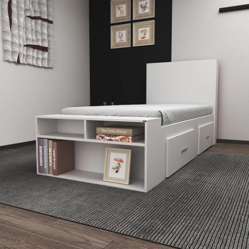 تخت خواب یکنفره اعیان مدل FH295 سایز 90x200 سانتی متر