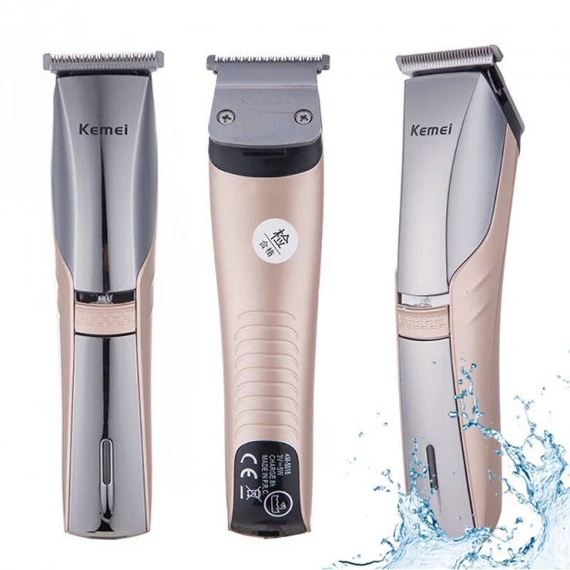 ماشین اصلاح موی سر و صورت تریمر کیمی مدل KM-5018، ضد آب کامل، منبع انرژی باتری قابل‌شارژ، اندازه اصلاح 0.5 میلی‌متر، جنس تیغه استیل ضد زنگ، مدت زمان شارژ 480 دقیقه و مدت زمان استفاده پس از شارژ 50 دقیقه