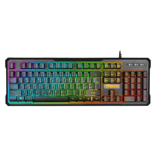 کیبورد گیمینگ گرین مدل GK601 با سوییچ هیبریدی، Full Size، نورپردازی صفحه کلید RGB، حروف حک شده فارسی، Anti-Ghosting