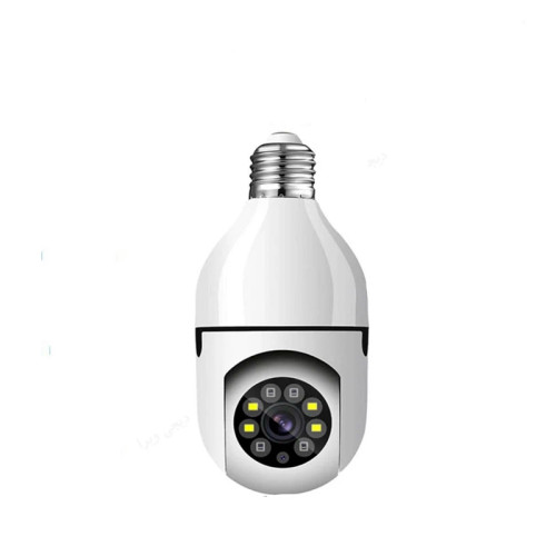 دوربین مداربسته تحت شبکه فضای بسته مدل V380 E27 بیسیم با لنز 2 مگاپیکسل، وضوح Full HD 1080، چرخش 360 درجه افقی و 90 درجه عمودی، دید در شب 20 متر و نصب آسان با سرپیچ لامپ برق شهری