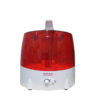 دستگاه بخور سرد گل مدل Ultrasonic با ظرفیت مخزن 5 لیتر، کارکرد مداوم 15 ساعت، خروجی بخار 350 میلی لیتر در ساعت، کلید تنظیم رطوبت در 4 حالت، چراغ LED هشدار و سیستم خاموشی خودکار