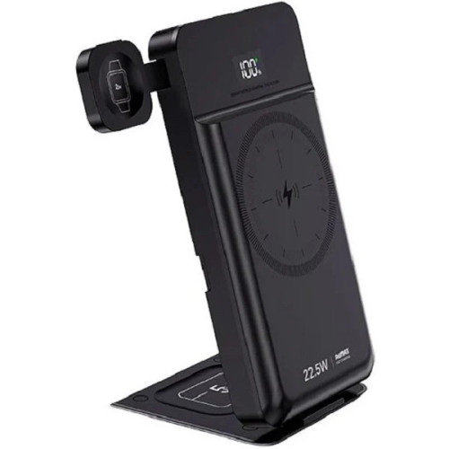پاوربانک 5 کاره بی سیم 22.5 وات ریمکس مدل RPP-D3 ظرفیت 10000 میلیآمپر ساعت