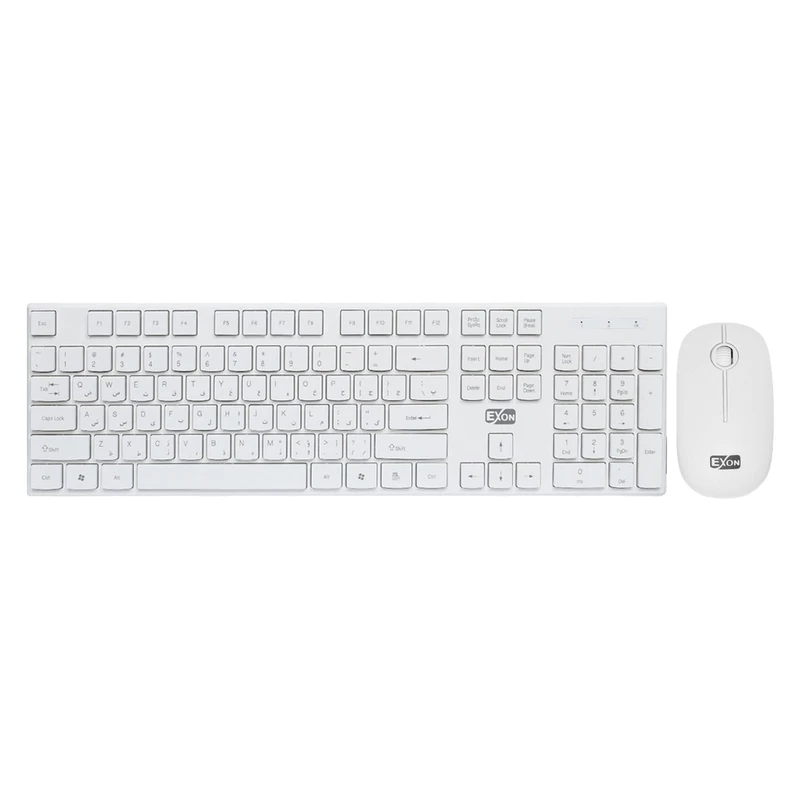 کیبورد و ماوس بی سیم اکسون مدل Gk-600، سوییچ ممبران، Full-Size