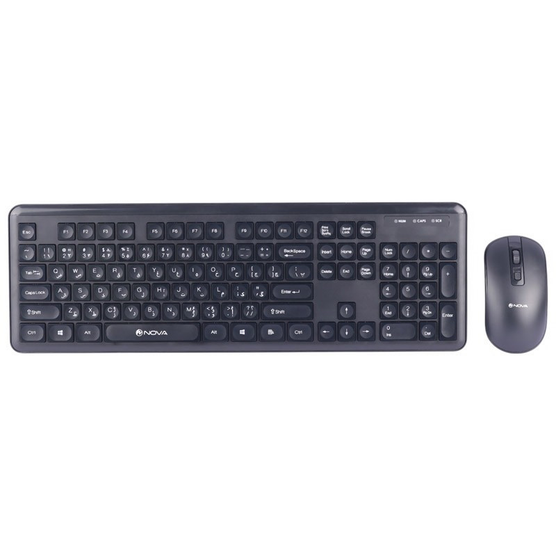 کیبورد و ماوس بی سیم نوا مدل NKM-1402WL