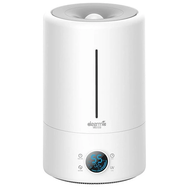 دستگاه بخور سرد درما مدل Humidifier F628s با مخزن 5 لیتری، قابلیت ضدعفونی آب با لامپ UV، پوشش دهی 30 متر مربع، بخاردهی 300 میلی لیتر در ساعت و تایمر با صفحه نمایش LCD