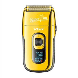 ماشین اصلاح موی سر و صورت وی جی ار مدل V-332 با تیغه استیل ضد زنگ، سیستم اصلاح فویلی، قابلیت اصلاح با شماره صفر و تقویتکننده توربو