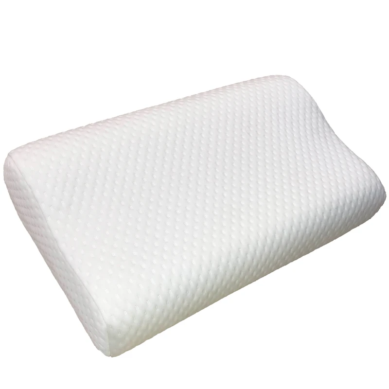 بالش طبی بومرنگ مدل Wave-L لارژ از مموری فوم با طراحی موج‌دار، ارتفاع متغیر 13 تا 14 سانتی‌متر برای خوابیدن به پهلو و 10 سانتی‌متر برای خواب پشت، محافظت از گردن و ستون فقرات، روکش قابل شست‌وشو از پنبه و پلی‌استر