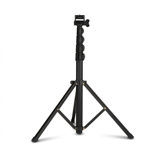 سه پایه نگهدارنده دوربین جی ماری مدل MT-39 با حداکثر ارتفاع 162 سانتی متر، تحمل وزن 1 کیلوگرم، حداقل ارتفاع 45.5 سانتی متر، دارای پایه 4 بخشی، هد بال و قفل پایه گیرهای