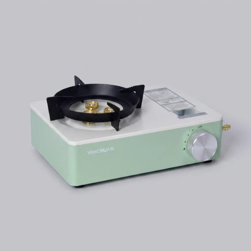 اجاق سفری یانچوان مدل YC با قابلیت دوگانهسوز، جنس استیل، وزن 1500 گرم و ابعاد 29x21x11 سانتیمتر، مناسب استفاده یک نفر و دارای درجهبندی و قابلیت حفظ دما