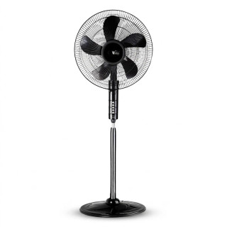 پنکه ایستاده ویداس مدل VIR-8013 با قابلیت تنظیم ارتفاع تا 100 سانتیمتر، توان 70 وات، 5 پره پلاستیکی، سرعت گردش تا 1400 دور در دقیقه و چهار تنظیم سرعت، مناسب برای محیطهای زیر 100 متر و کم صدا