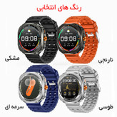 ساعت هوشمند 46 میلی متر وونک مدل VS1 با دو عدد بند سیلیکونی