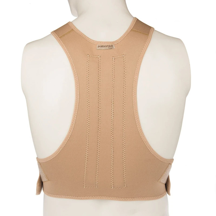 قوزبند طبی پاک سمن مدل Neoprene With Bar با جنس نئوپرن و فلز، مناسب کمر و کتف، دارای بسته شدن چسبی، رفع عادت غلط نشستن، اصلاح افتادگی شانهها و قوزکردن با مکانیسم نزدیک کننده لبه داخلی کتفها