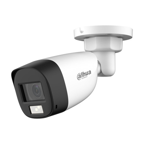 دوربین مداربسته آنالوگ 2 مگاپیکسلی داهوا مدل DH-HAC-HFW1200CLP-IL-A، با فناوری HDCVI، دید در شب دوال لایت 3 حالته 20 متر مربع، ضبط صدا، بزرگنمایی دیجیتال، مقاوم در برابر آب و گرد و غبار با گواهی IP67